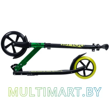 Самокат Novatrack Polis Pro 200.POLIS.LM20 (черный/лайм, 2020) картинка 6